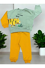 çojuxs Erkek Kaplan Baskılı 2'li Takım