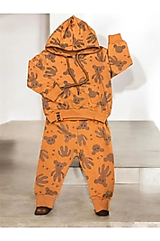 Zeo Erkek Bebe Ayı Figürlü 2'li Takım