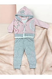 Mc. Elci Baby Kız Bebe Gökkuşağı 3'lü Takım