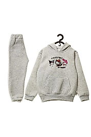 Burç Kız Çocuk Baskılı Şardonlu 2'li Eşofman Takımı