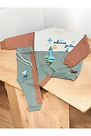 çojuxs Erkek Bebe 2'li Pijama Takımı Mevsimlik