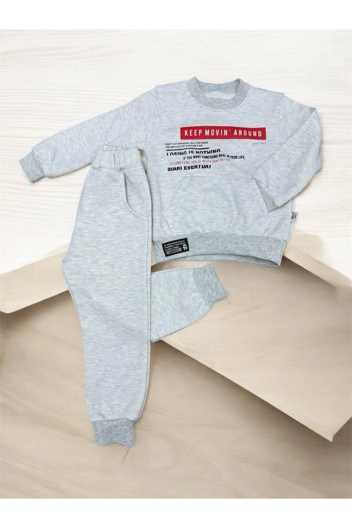 Burç Erkek Çocuk Şardonlu 2'li Eşofman Takımı