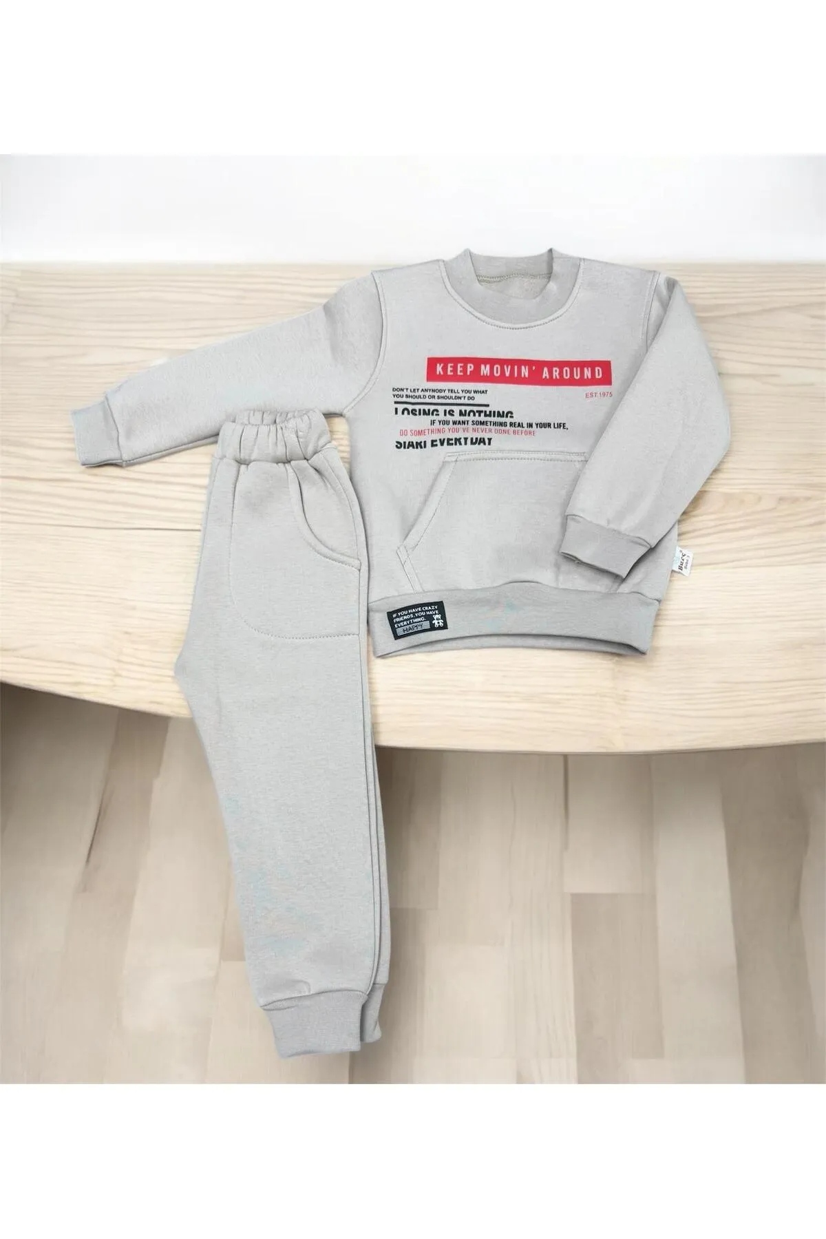 Burç Erkek Çocuk Şardonlu 2'li Eşofman Takımı