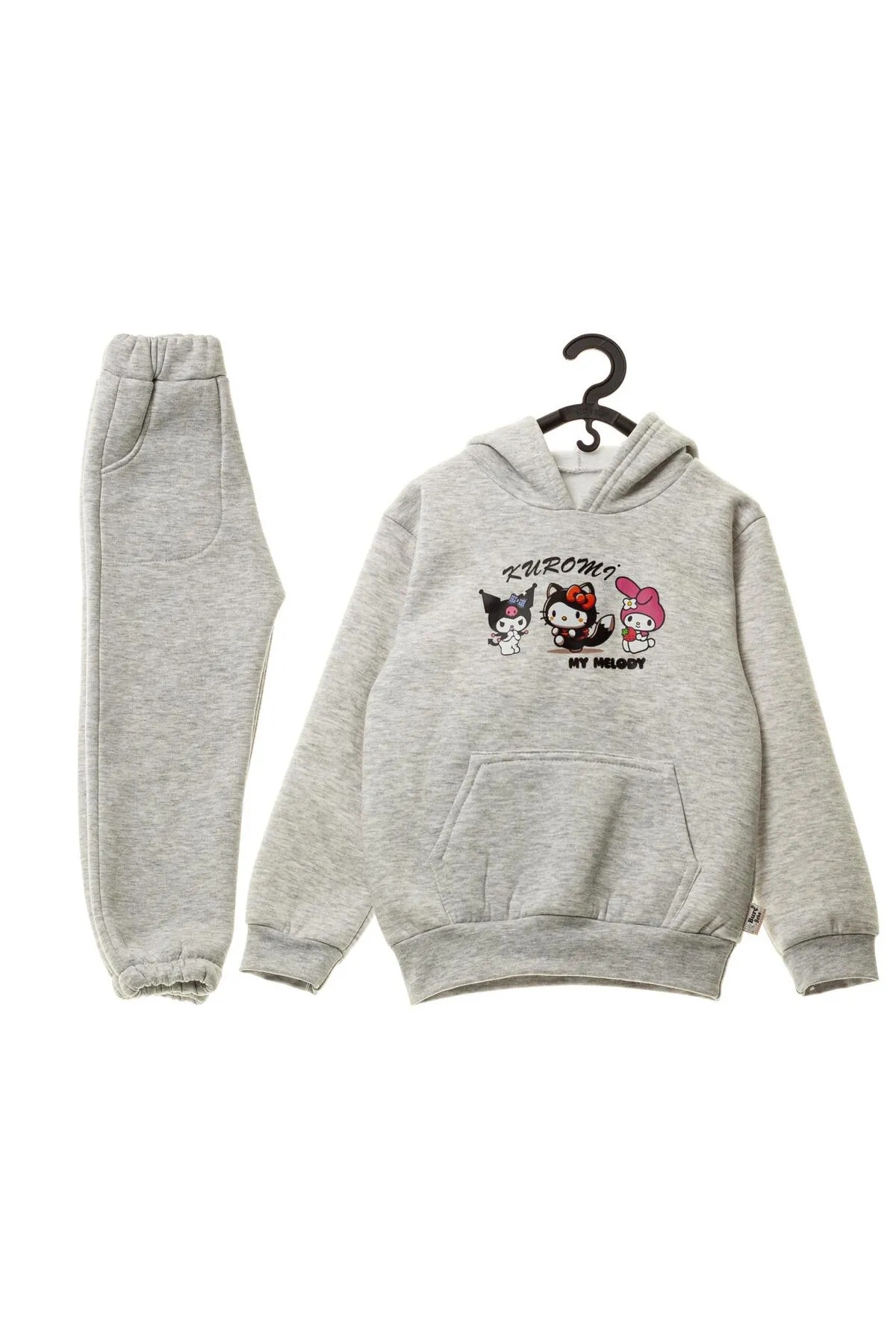 Burç Kız Çocuk Baskılı Şardonlu 2'li Eşofman Takımı