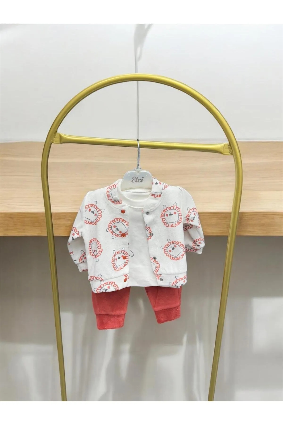 Mc. Elci Baby Erkek Bebe Kadife 3'lü Takım